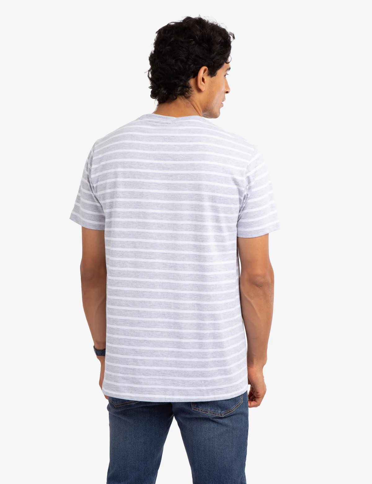 STRIPED CHEST POCKET T-SHIRT - Image 9