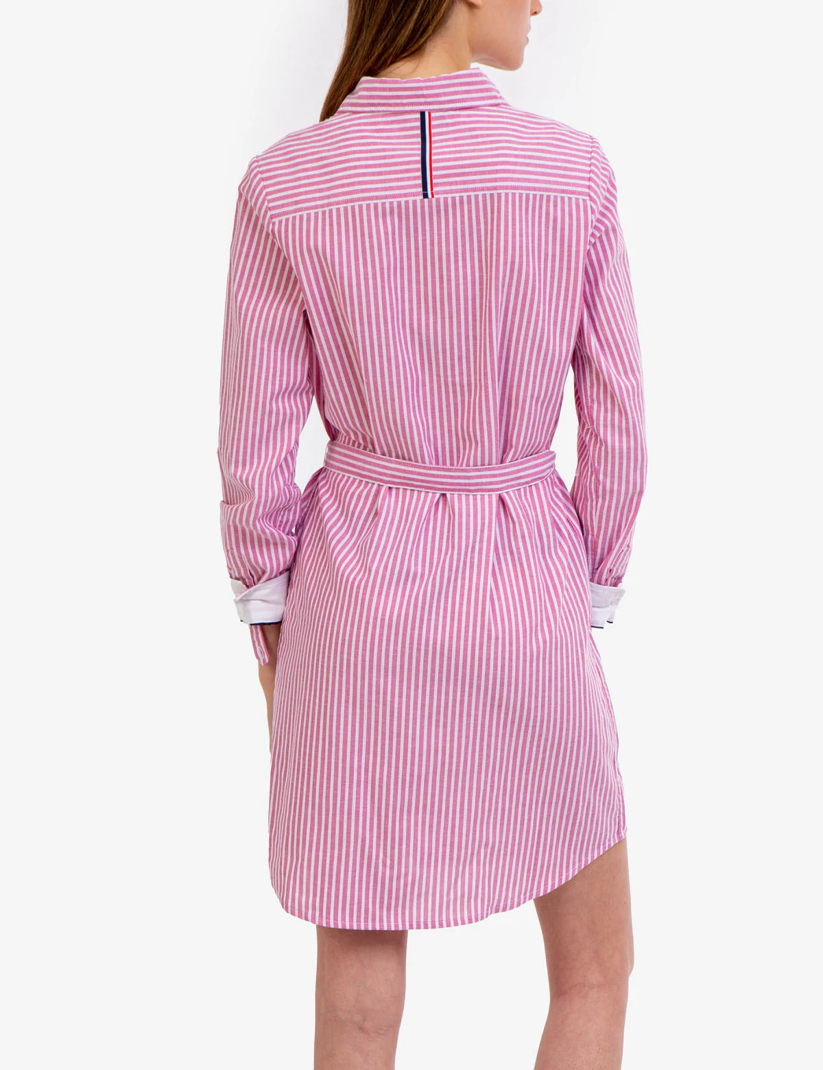 STRIPED MULTI-COLORED LOGO OXFORD DRESS - Image 8