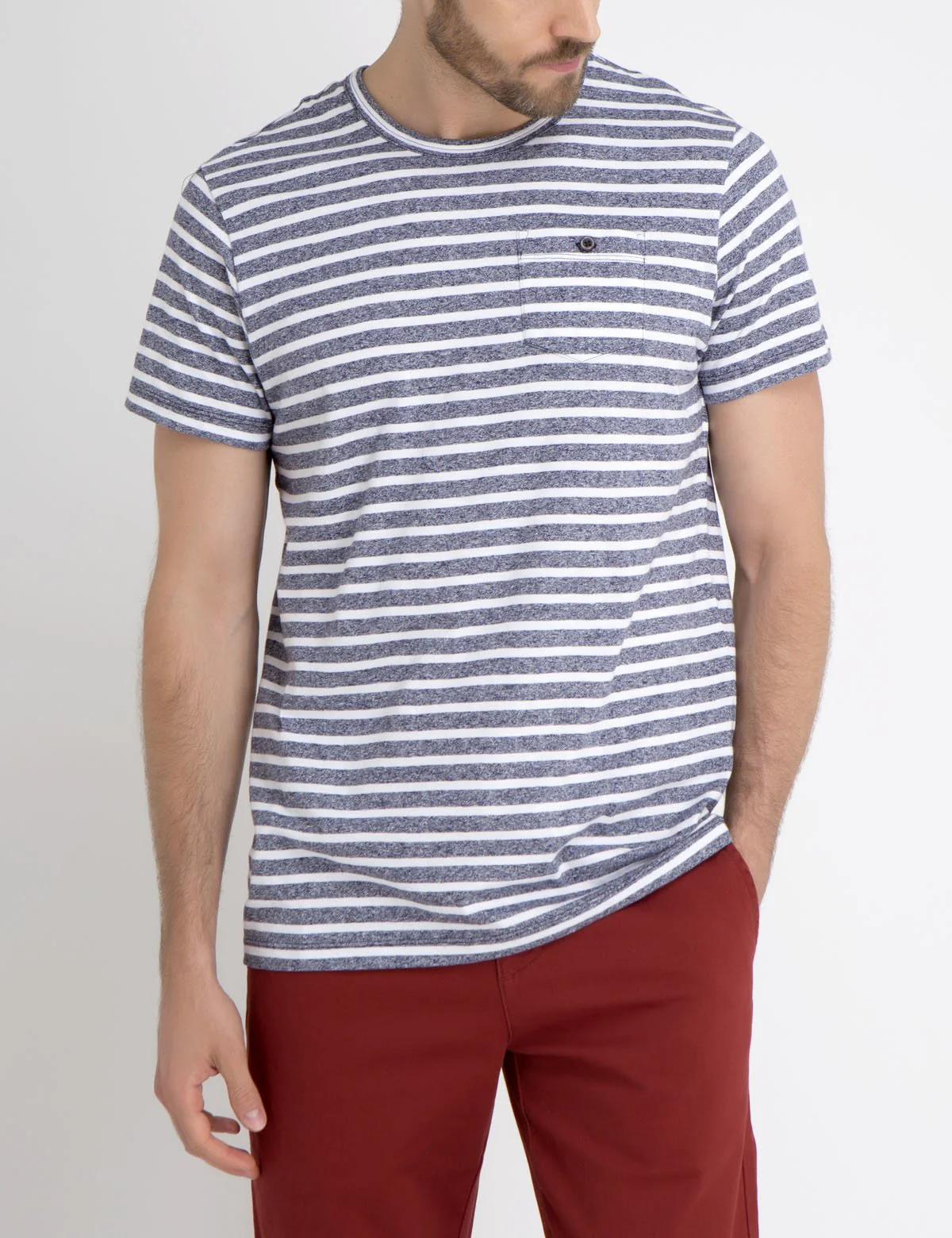 STRIPED POCKET T-SHIRT - Image 14