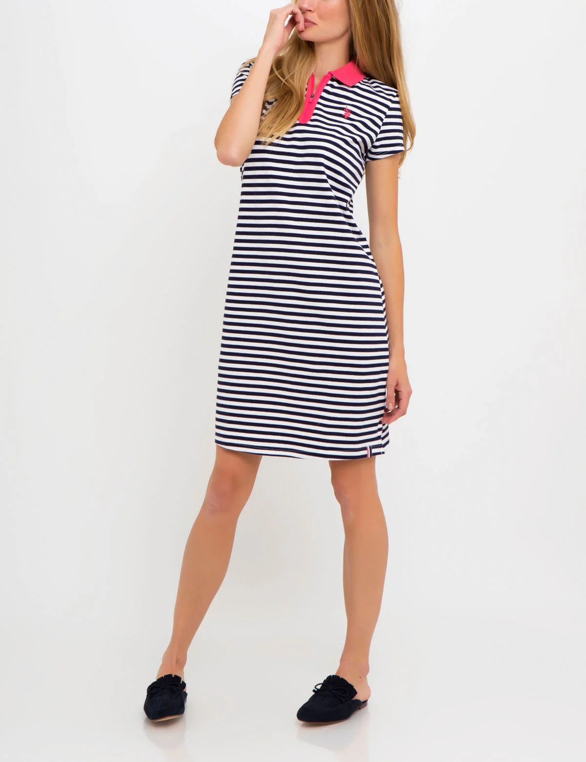 STRIPED POLO DRESS - Image 5
