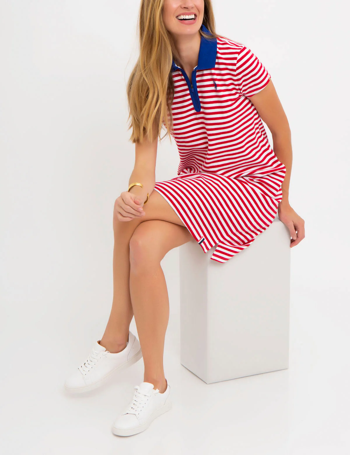 STRIPED POLO DRESS - Image 8
