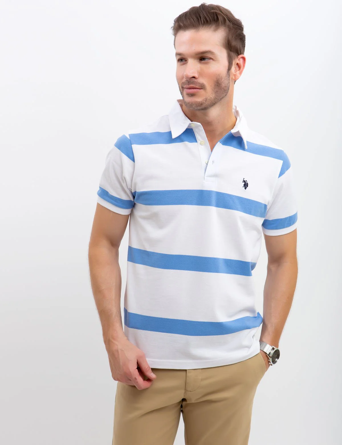 STRIPED POLO SHIRT - Image 13