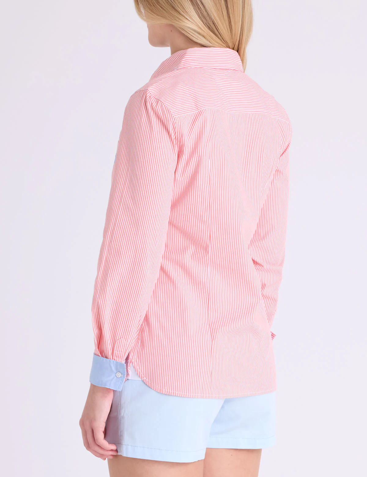 STRIPED POPLIN LONG SLEEVE SHIRT - Image 4