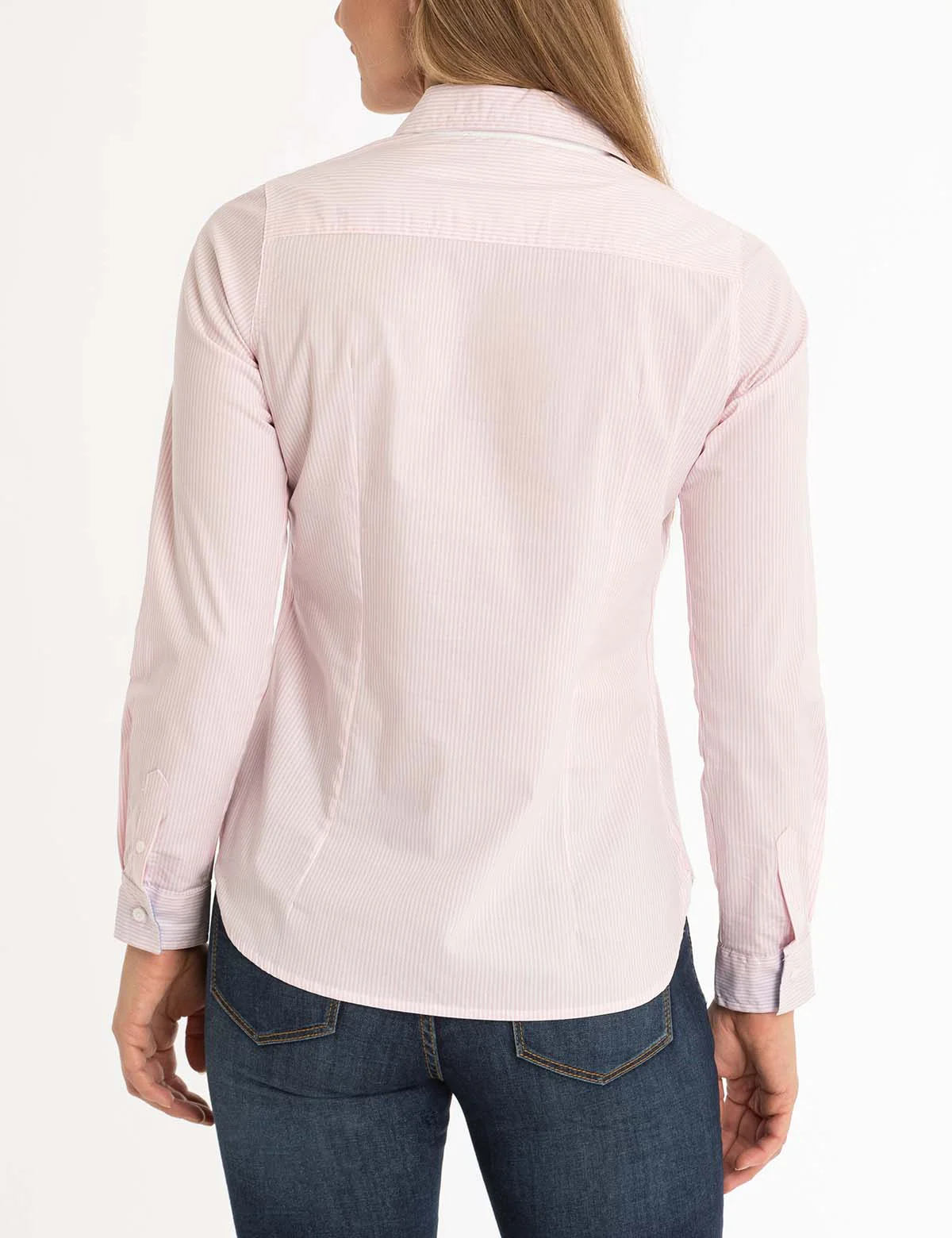 STRIPED POPLIN LONG SLEEVE SHIRT - Image 10
