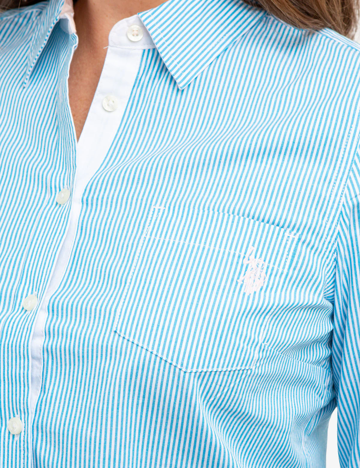 STRIPED POPLIN LONG SLEEVE SHIRT - Image 3