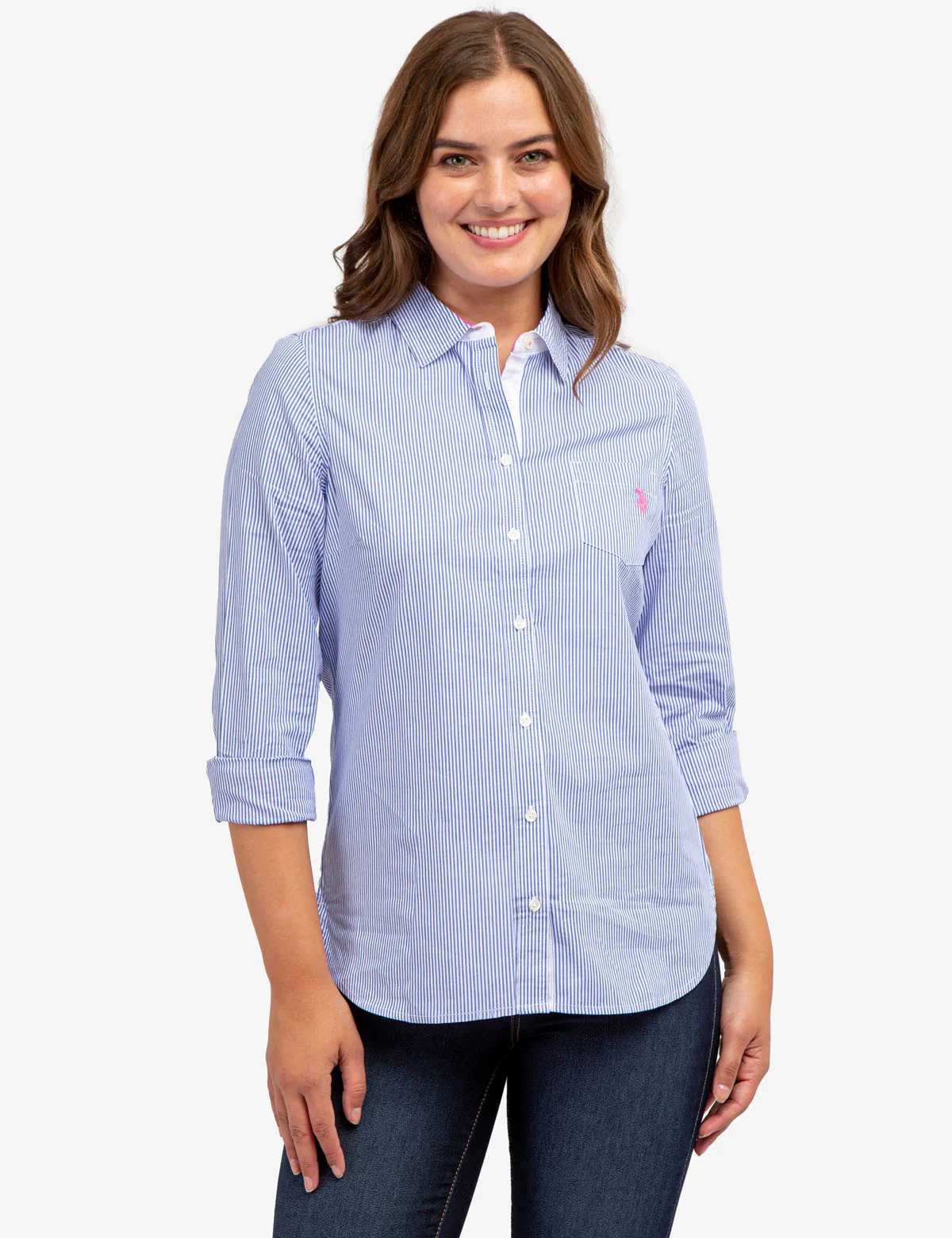 STRIPED POPLIN LONG SLEEVE SHIRT - Image 8