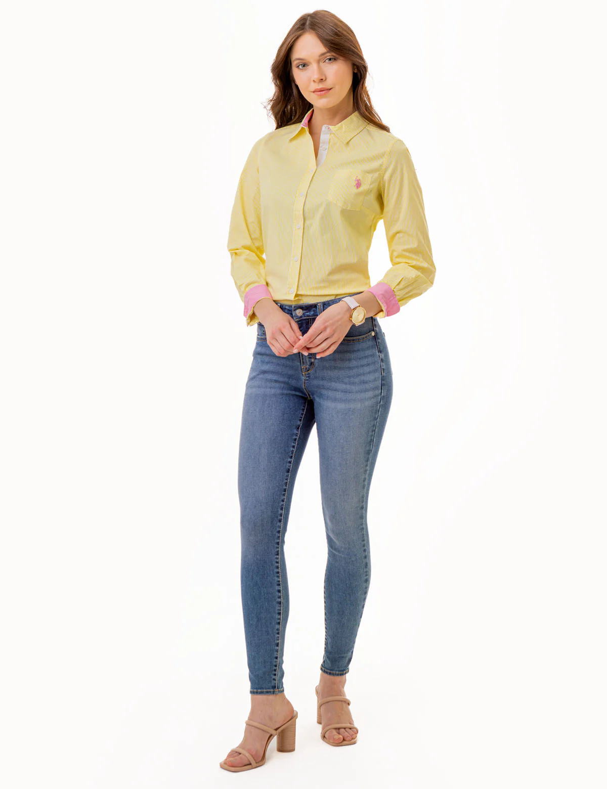 STRIPED POPLIN LONG SLEEVE SHIRT - Image 14