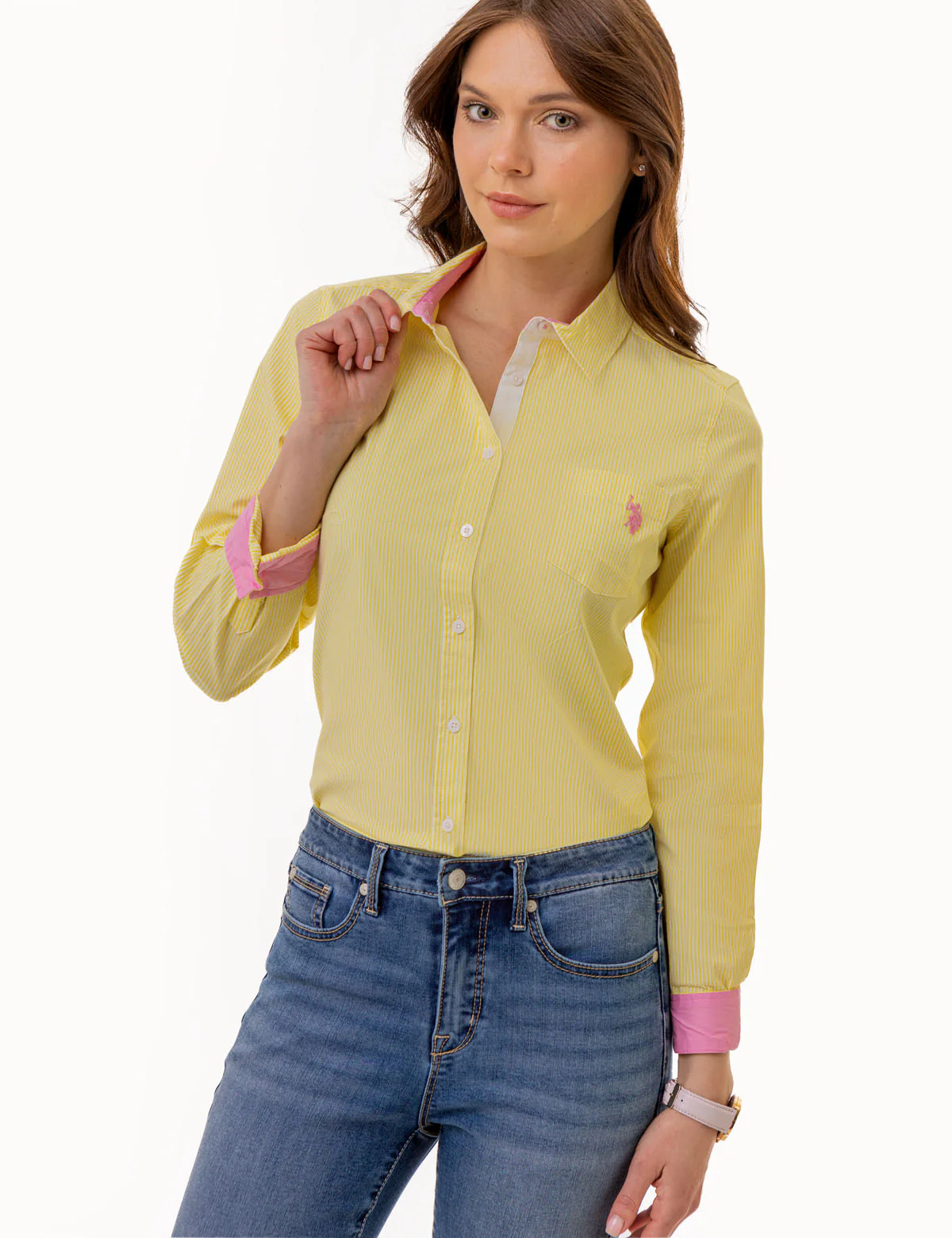 STRIPED POPLIN LONG SLEEVE SHIRT - Image 17