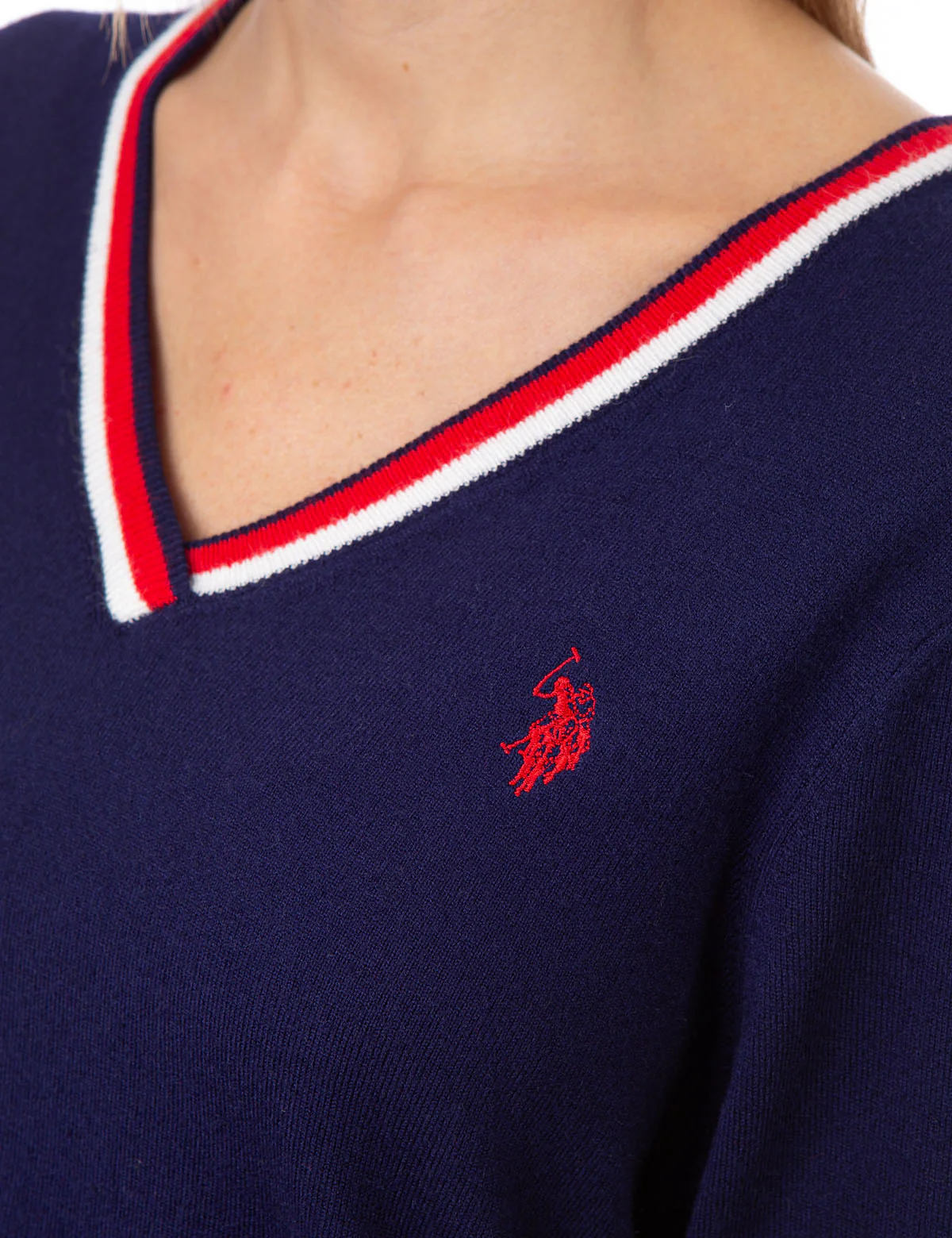 STRIPED RIB KNIT V-NECK SWEATER - Image 10