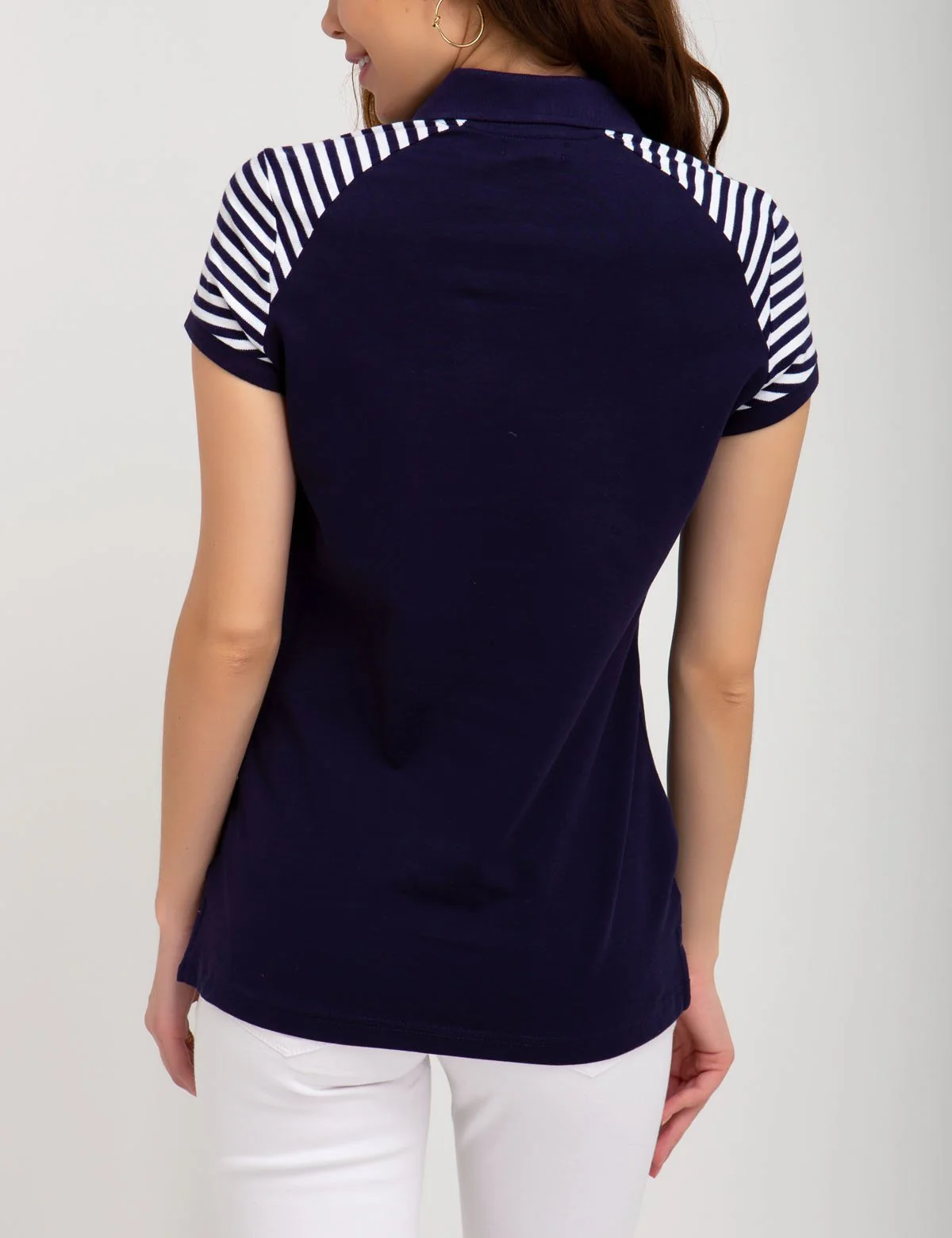 STRIPED SLEEVE POLO SHIRT - Image 3