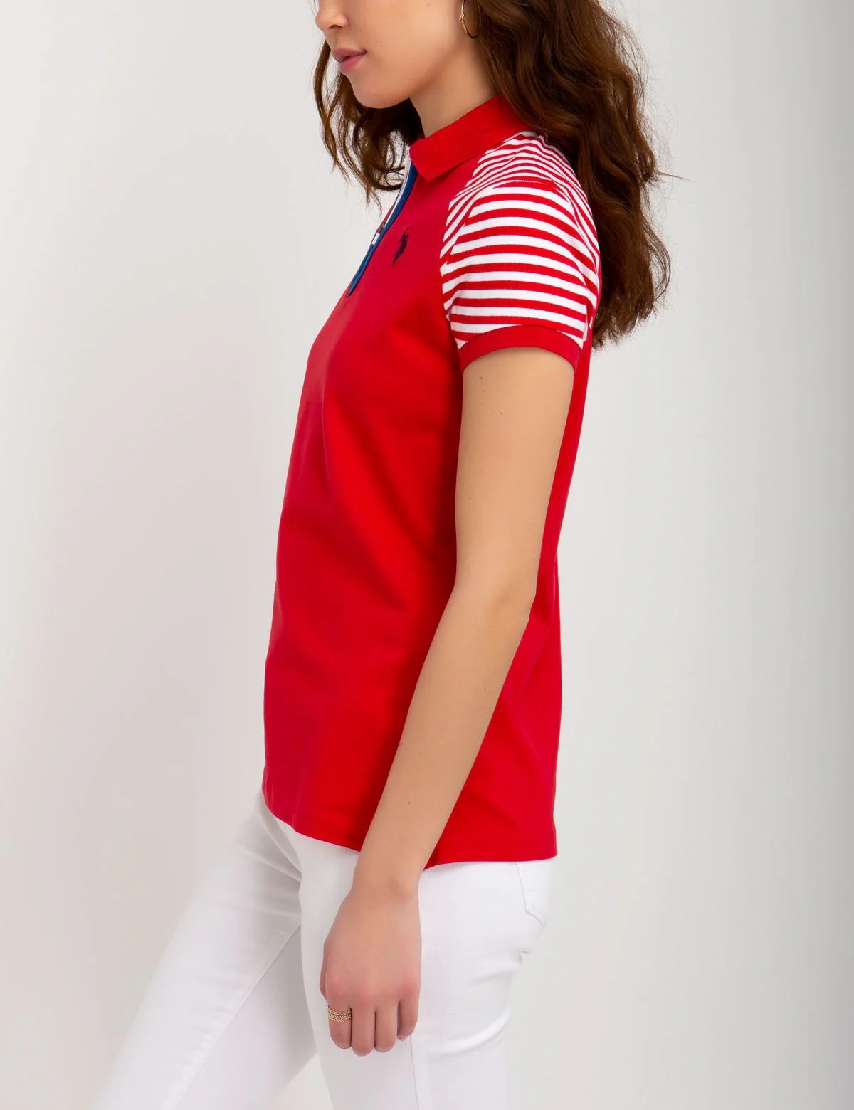 STRIPED SLEEVE POLO SHIRT - Image 5