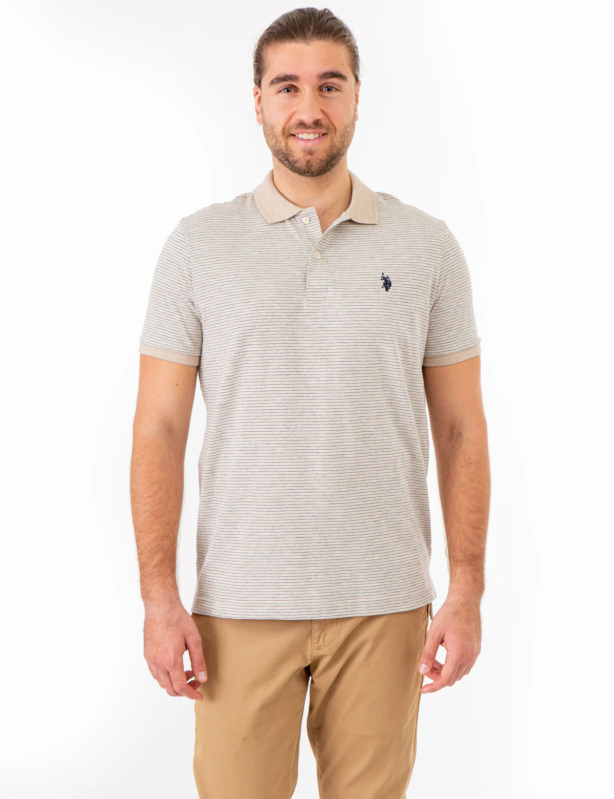 STRIPED SLUB JERSEY POLO SHIRT - Image 5