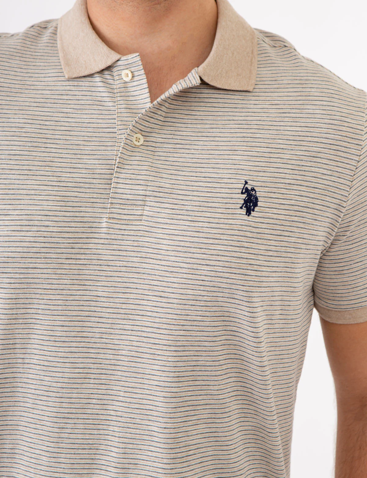 STRIPED SLUB JERSEY POLO SHIRT - Image 6