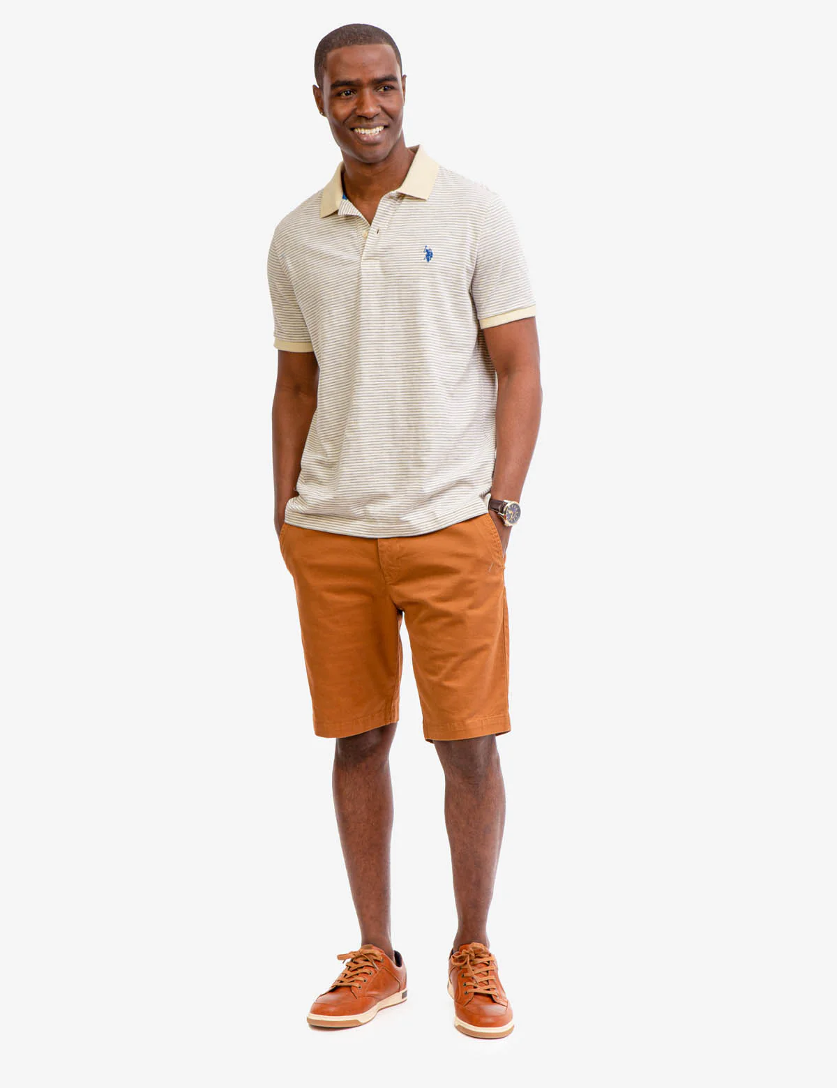 STRIPED SLUB JERSEY POLO SHIRT - Image 12