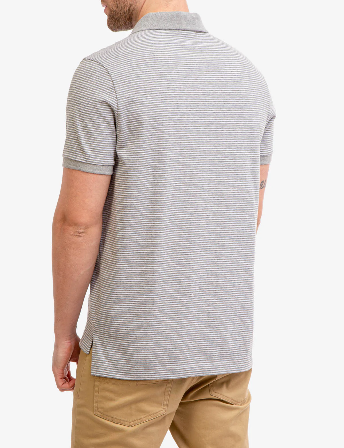 STRIPED SLUB JERSEY POLO SHIRT - Image 19