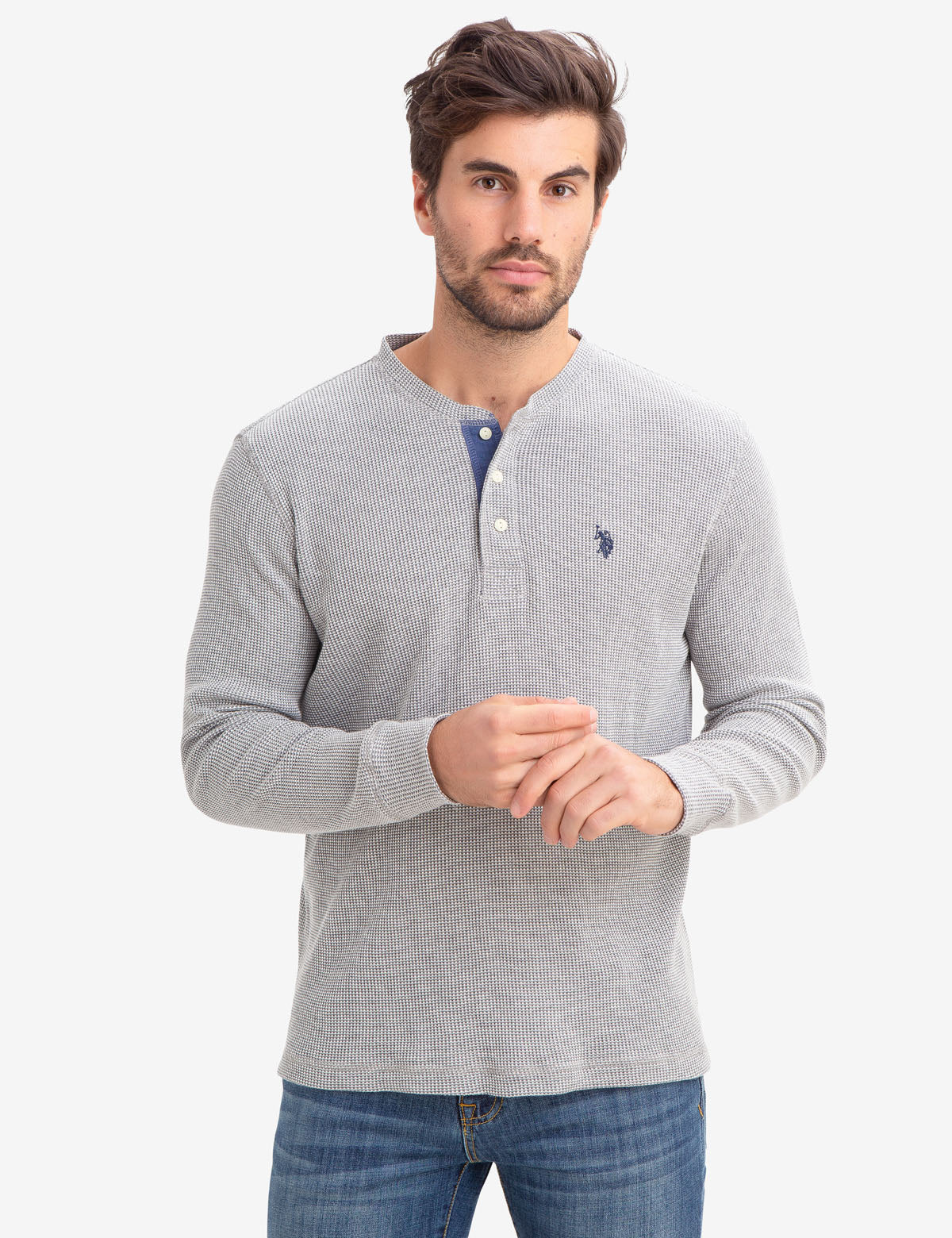 STRIPED THERMAL HENLEY - Image 5