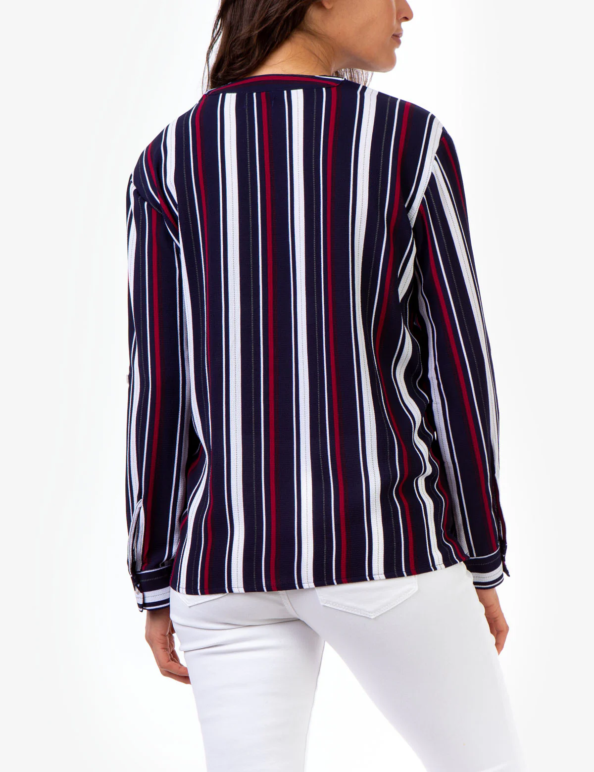 STRIPED TWO POCKET UTILITY SHIRT - Image 3