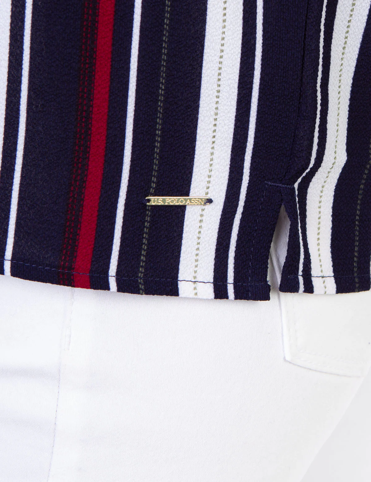STRIPED TWO POCKET UTILITY SHIRT - Image 5