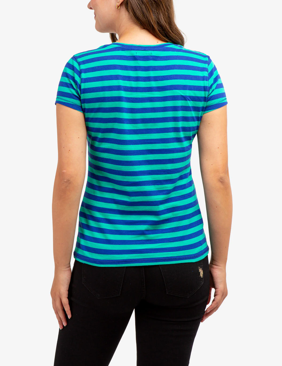 STRIPED V-NECK T-SHIRT - Image 3