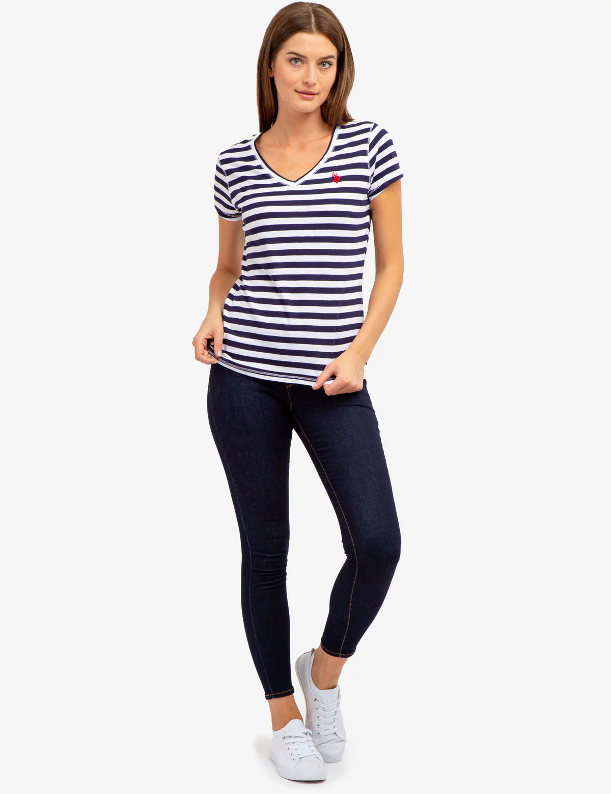 STRIPED V-NECK T-SHIRT - Image 5