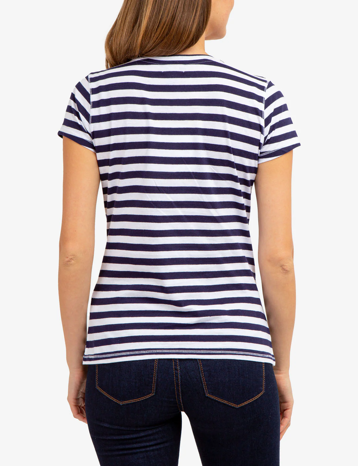 STRIPED V-NECK T-SHIRT - Image 6