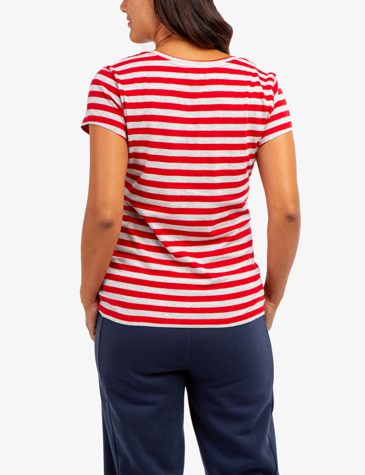STRIPED V-NECK T-SHIRT - Image 9