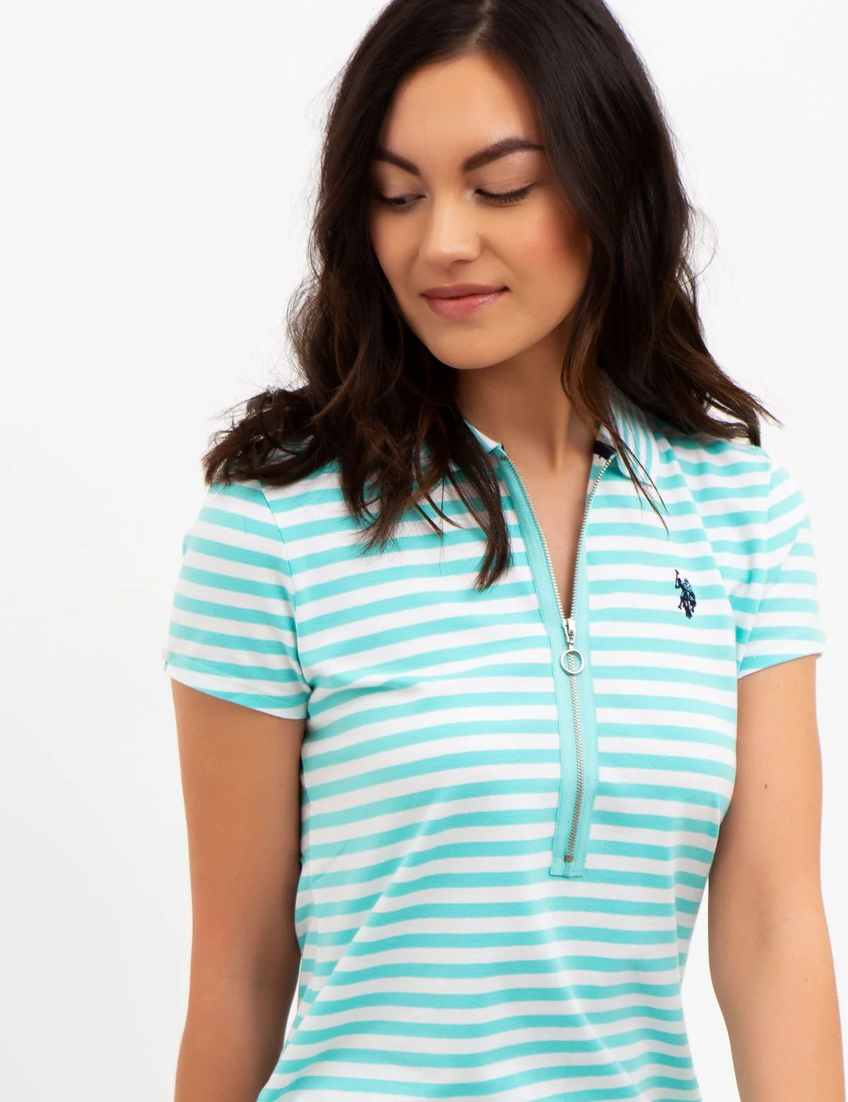 STRIPED ZIP DRESS - Image 7