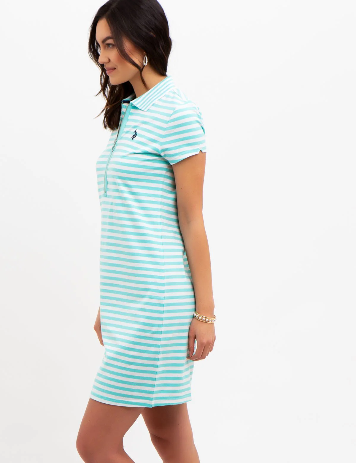 STRIPED ZIP DRESS - Image 9