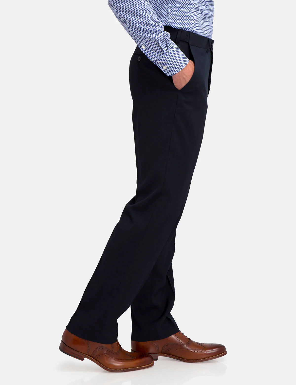 Classic Navy Suit Pant - Image 3