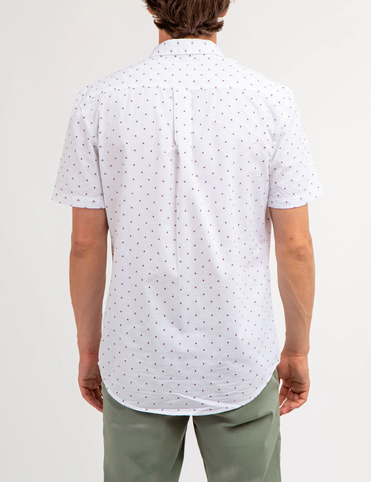 SWISS DOT POPLIN SHORT SLEEVE SHIRT - Image 6
