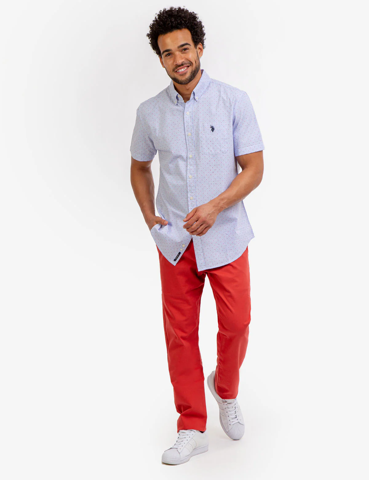 SWISS DOT SHORT SLEEVE SHIRT - Image 2