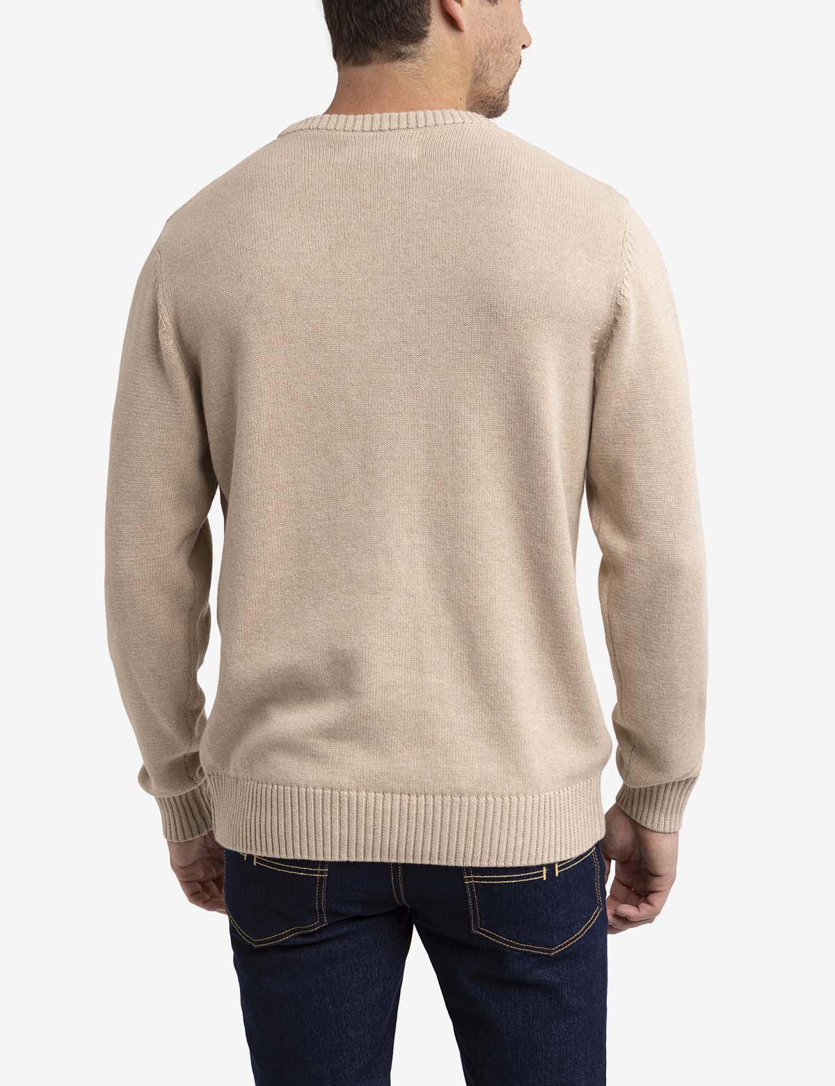 TEXTURED CREW NECK SWEATER - Image 2