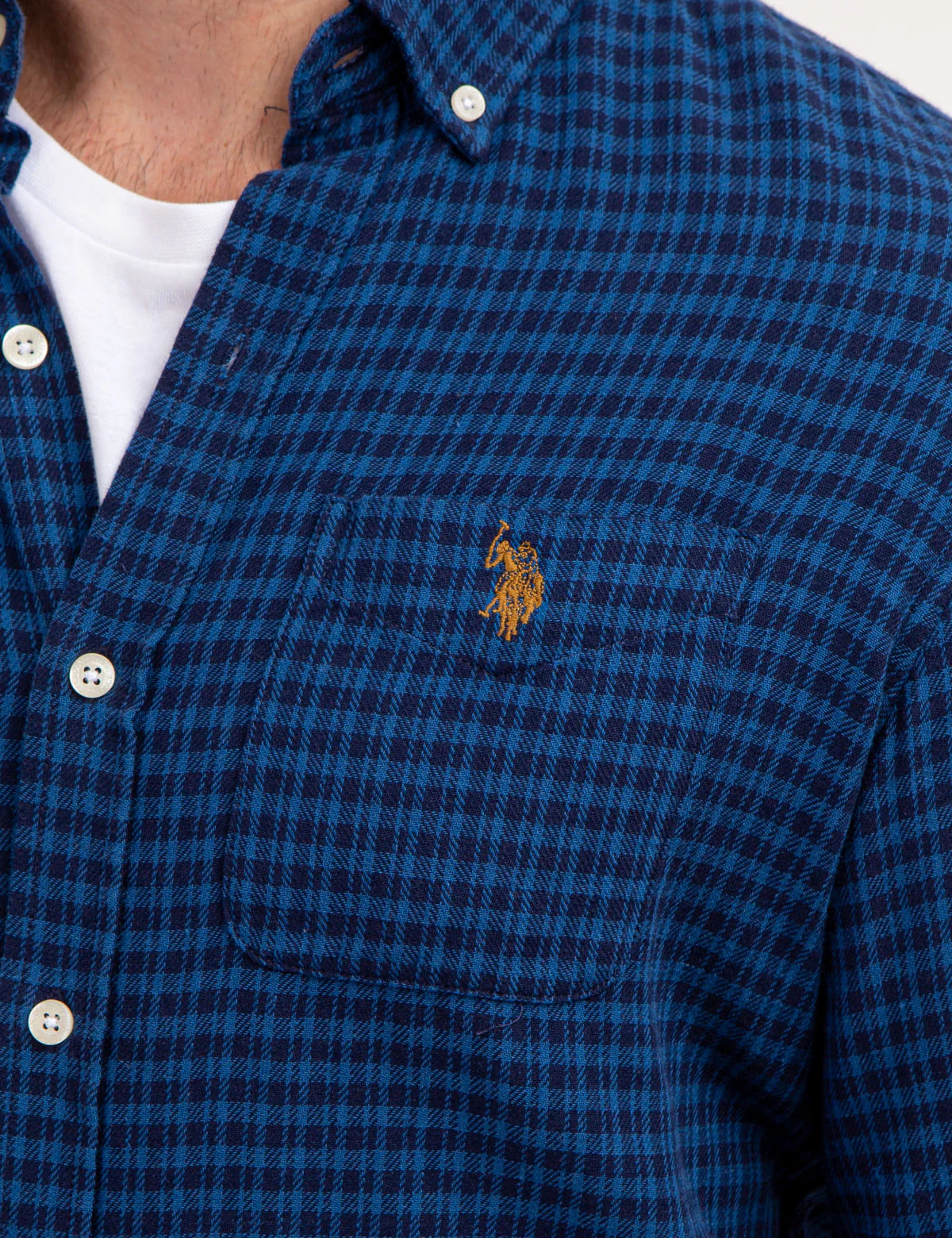 TEXTURED PLAID LONG SLEEVE SHIRT - Image 4