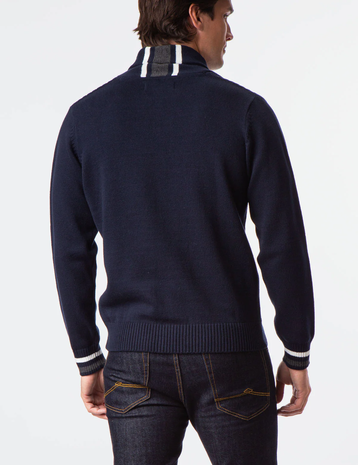 TEXTURED SHAWL PULLOVER SWEATER - Image 7