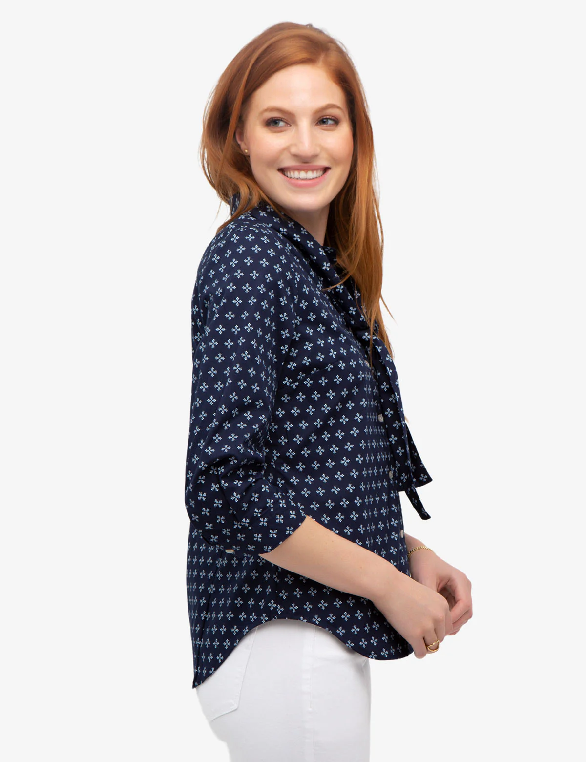 TIE FRONT COLLAR SHIRT - Image 3