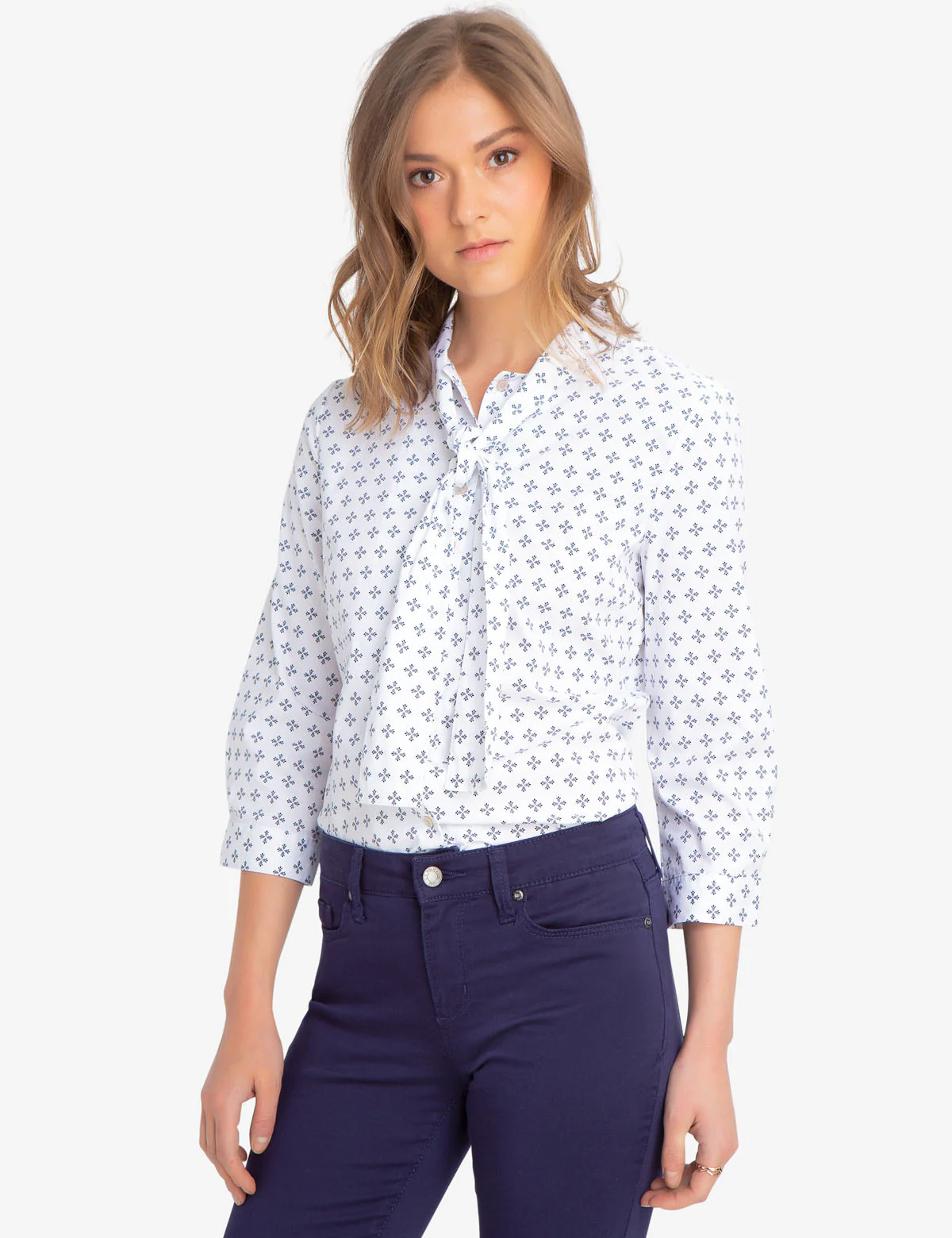TIE FRONT COLLAR SHIRT - Image 5