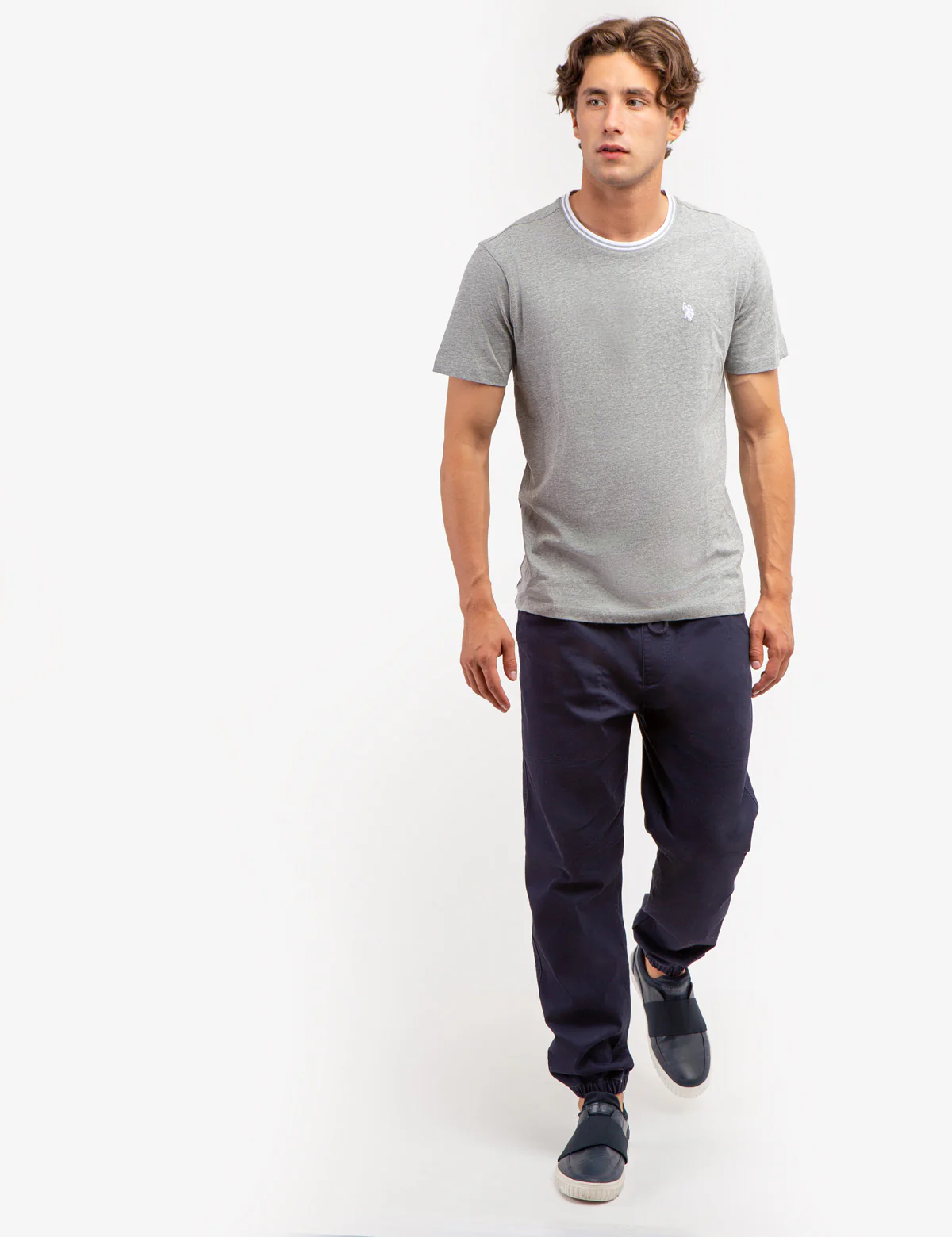 TIPPED CREW NECK COLLAR T-SHIRT - Image 5