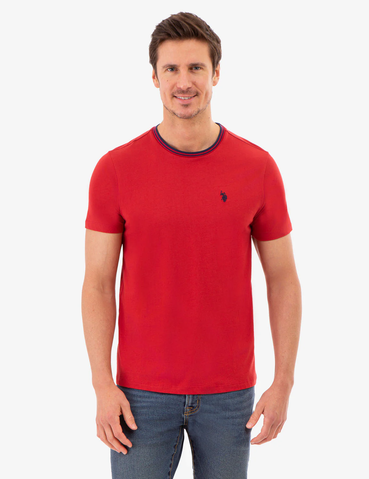 TIPPED CREW NECK COLLAR T-SHIRT - Image 8