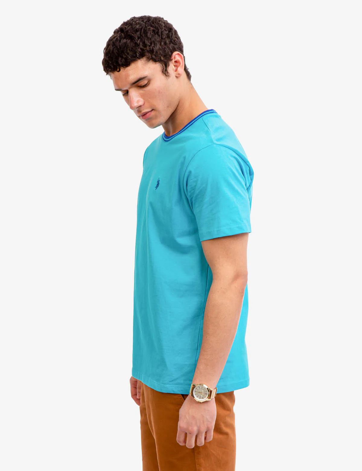 TIPPED CREW NECK COLLAR T-SHIRT - Image 16