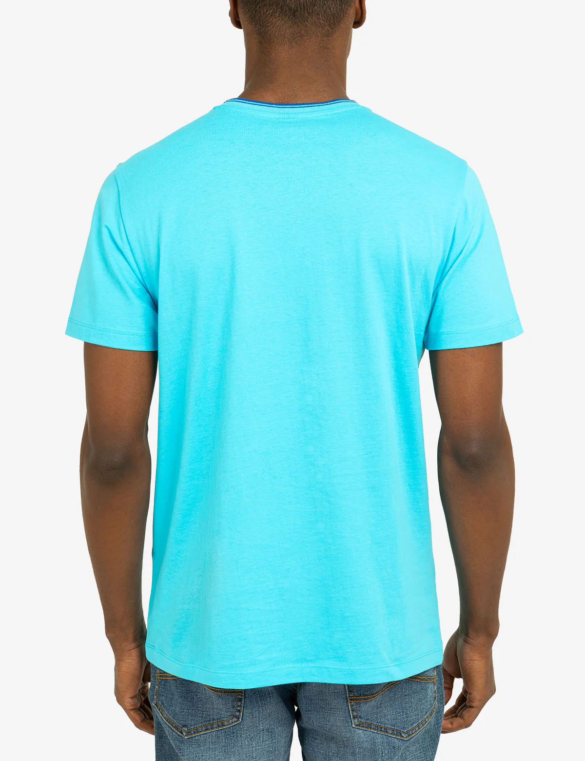 TIPPED CREW NECK COLLAR T-SHIRT - Image 9