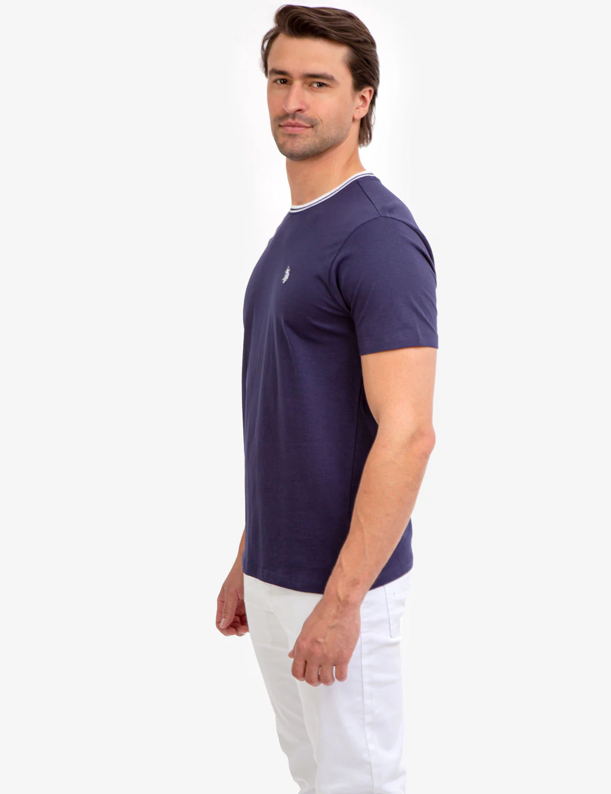 TIPPED CREW NECK COLLAR T-SHIRT - Image 28