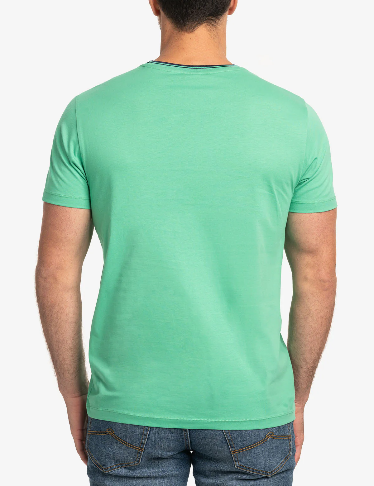 TIPPED CREW NECK COLLAR T-SHIRT - Image 13