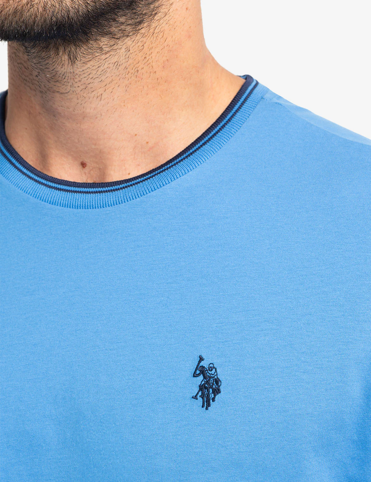 TIPPED CREW NECK COLLAR T-SHIRT - Image 3