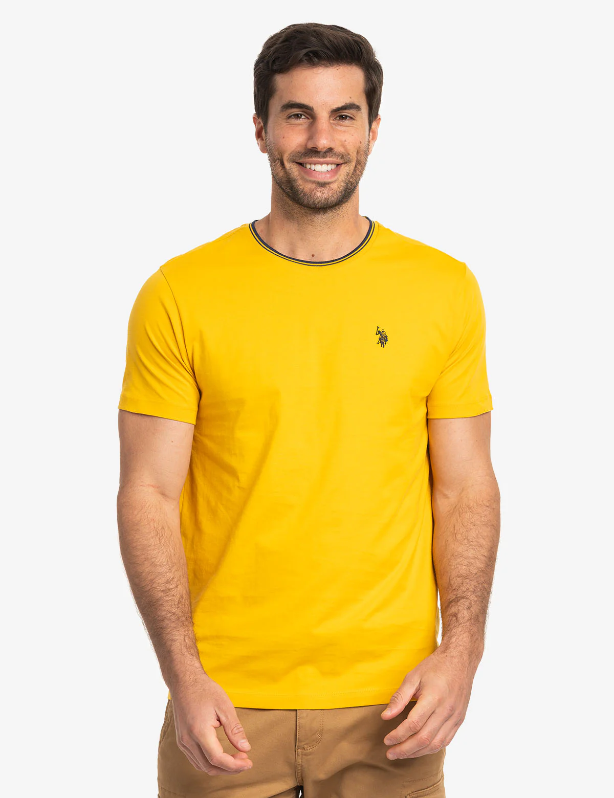 TIPPED CREW NECK COLLAR T-SHIRT - Image 5