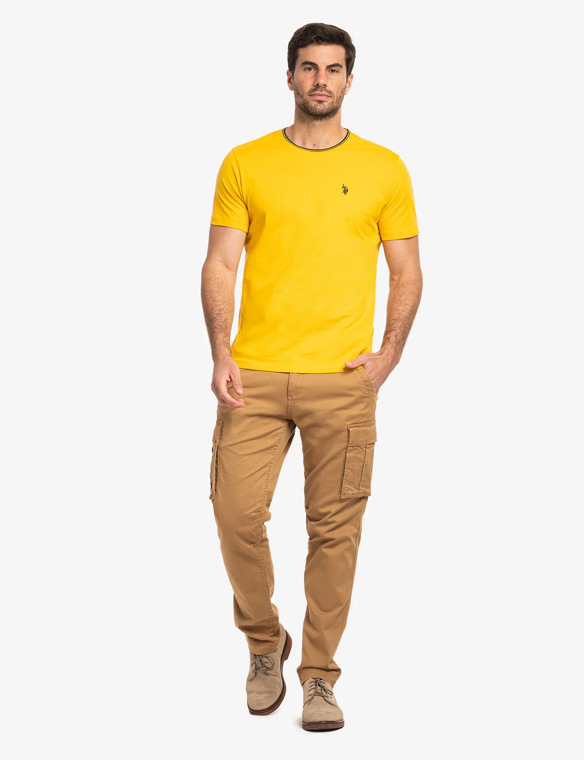 TIPPED CREW NECK COLLAR T-SHIRT - Image 9