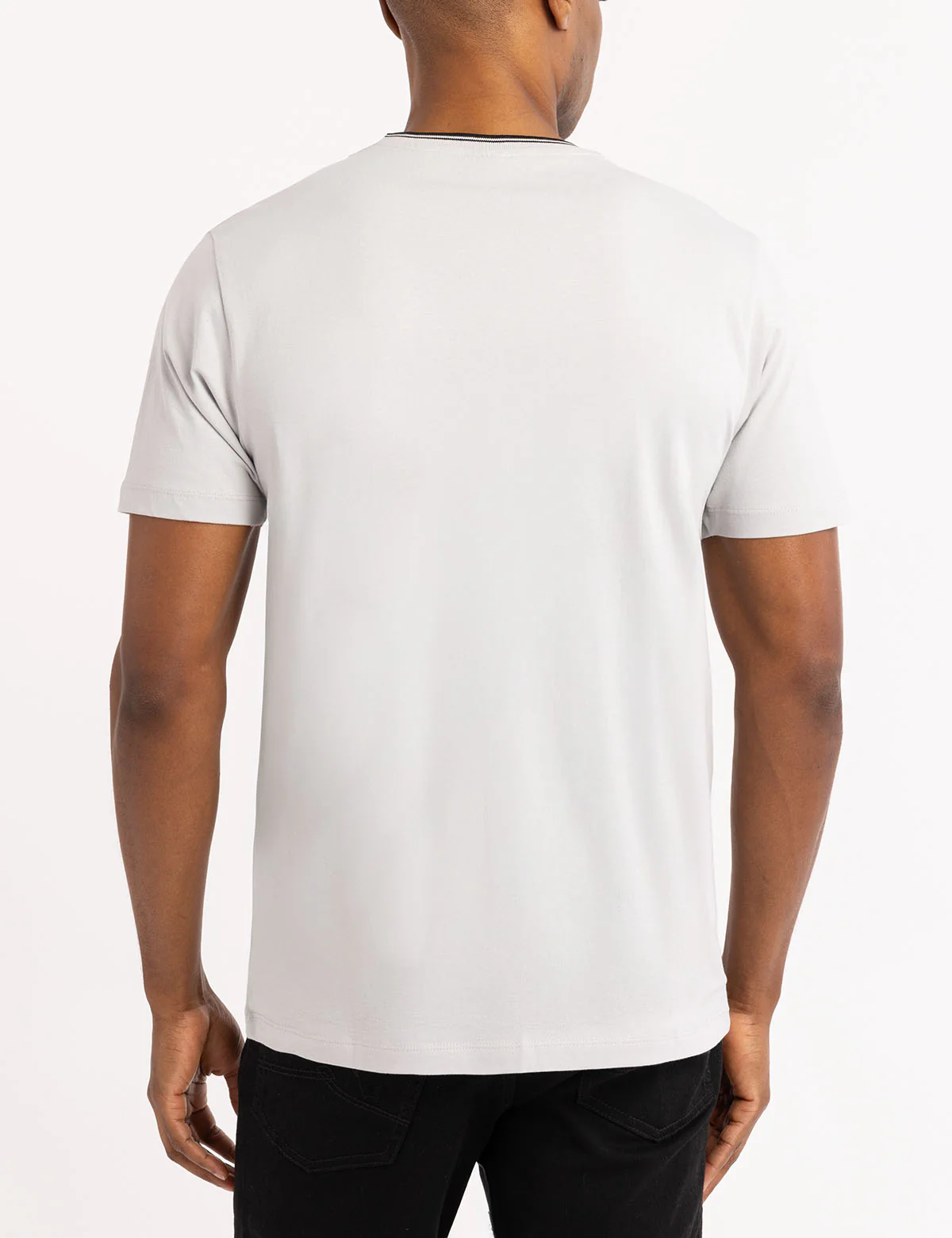 TIPPED CREW NECK COLLAR T-SHIRT - Image 17
