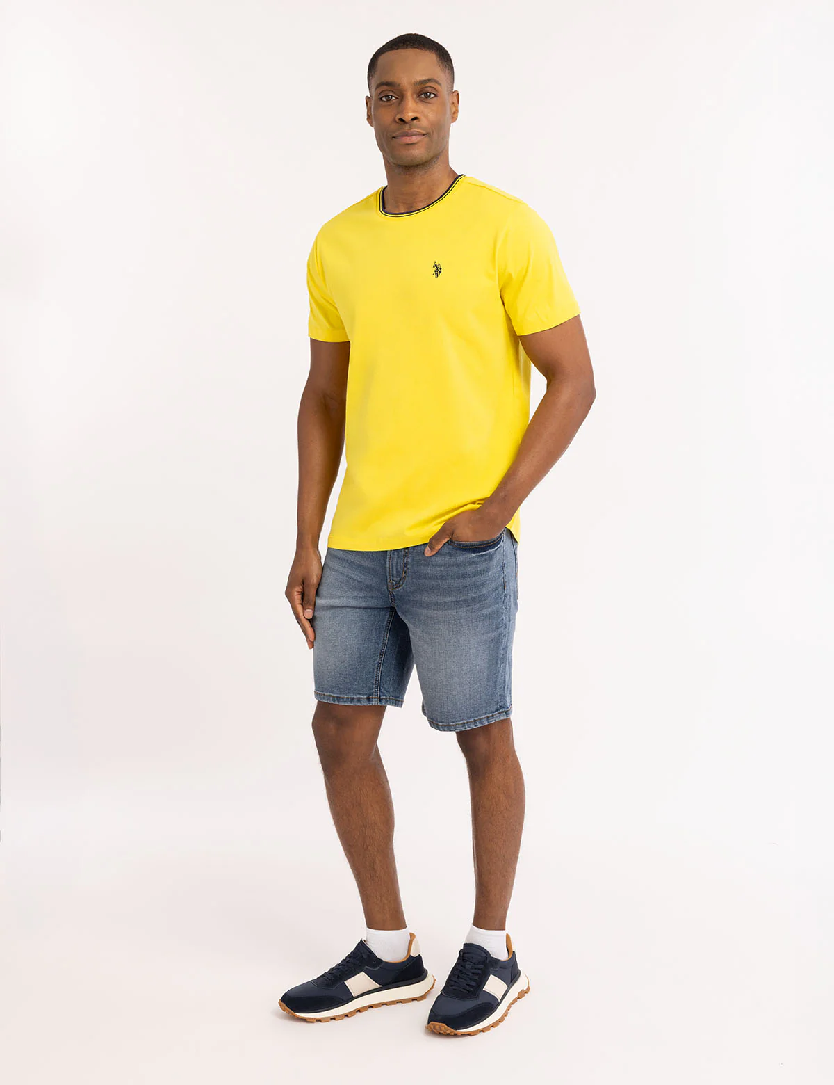 TIPPED CREW NECK COLLAR T-SHIRT - Image 6