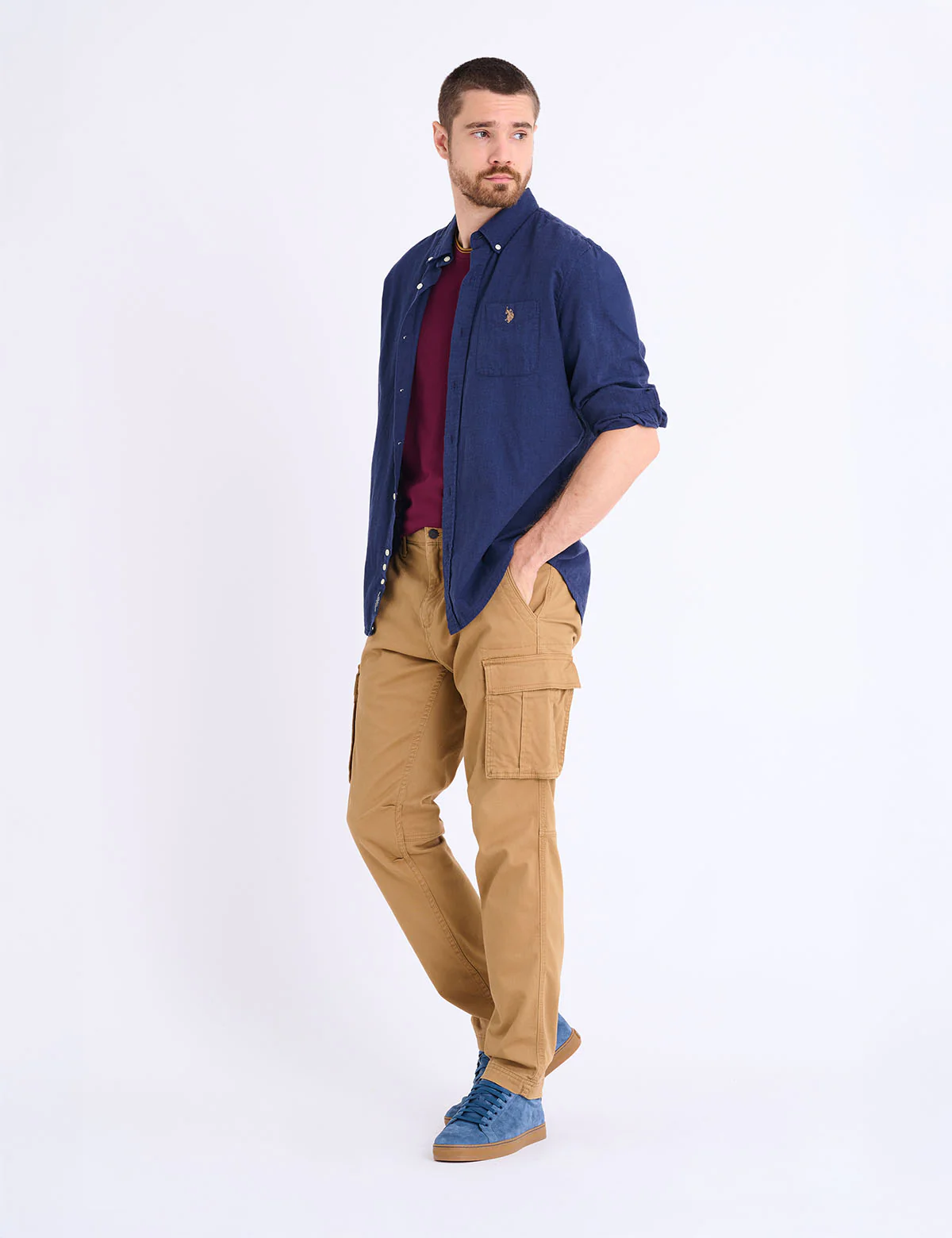 TIPPED CREW NECK COLLAR T-SHIRT - Image 7