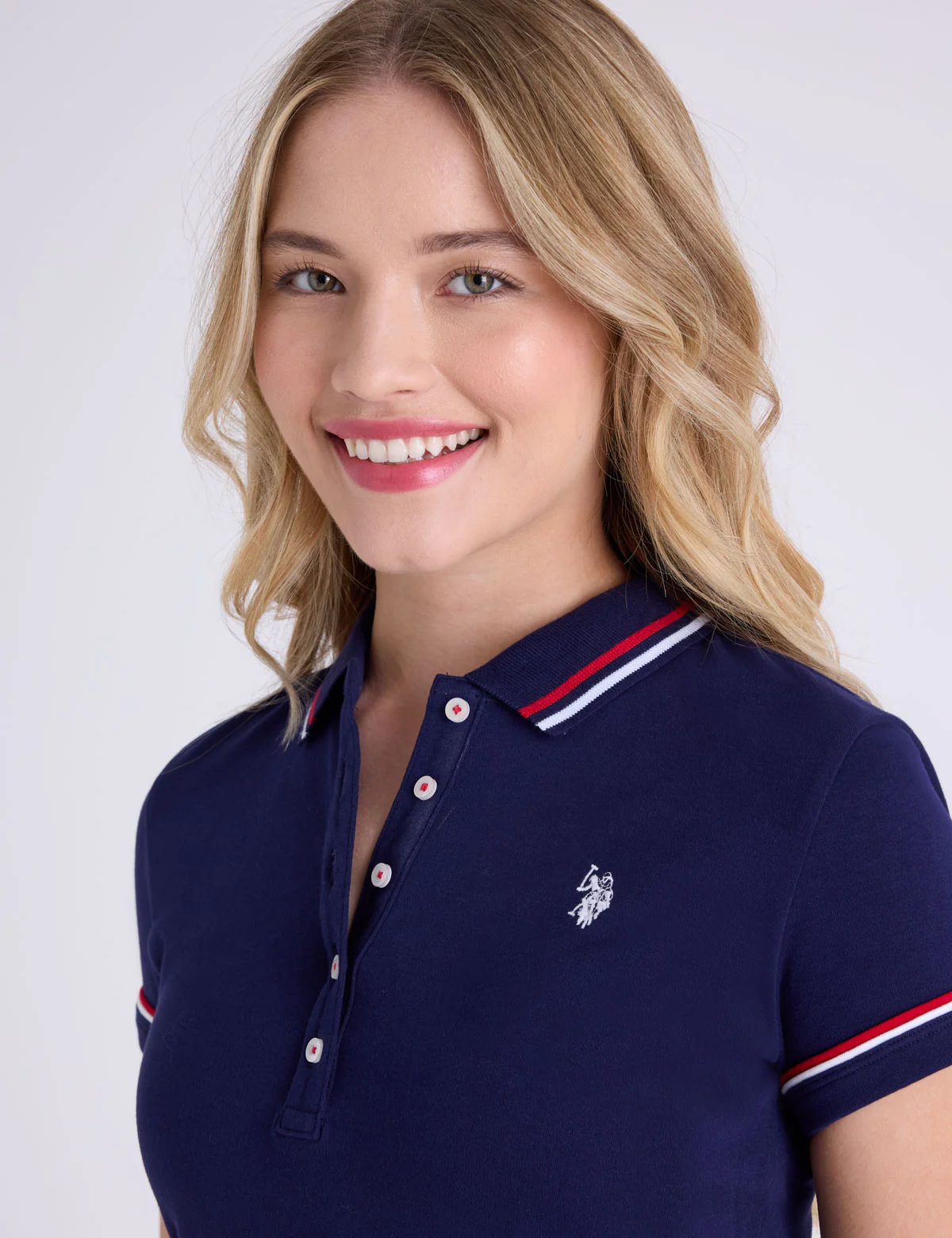 TIPPED DOUBLE CUFFED TRIM POLO SHIRT - Image 3