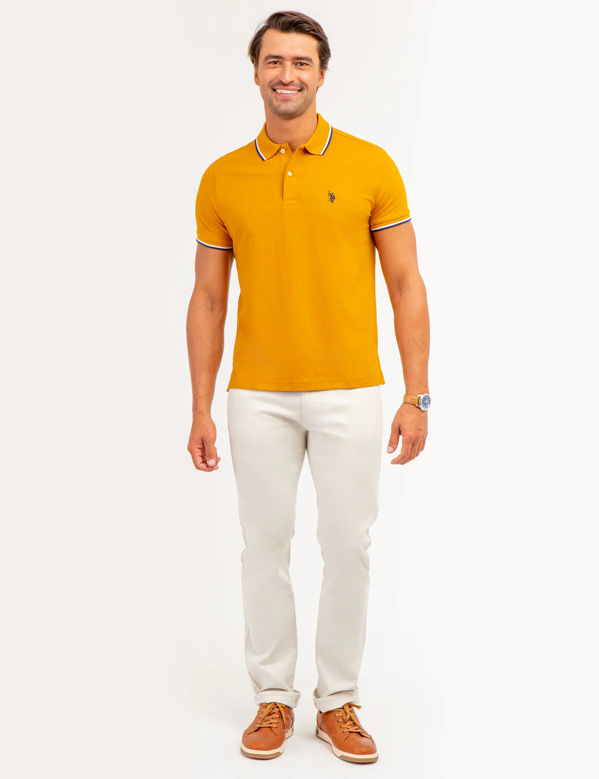 TIPPED OTTOMAN PIQUE POLO SHIRT - Image 2